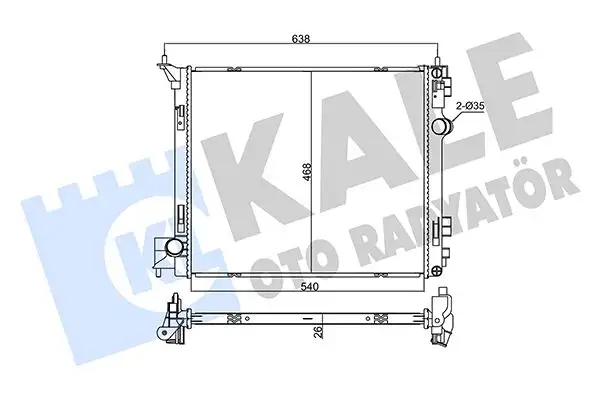 KALE 355525 Radyatör 214104BE0A