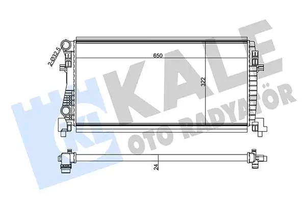 KALE 355555 Radyatör 5Q0121251EC