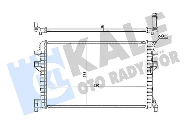 KALE 355615 Turbo Radyatörü