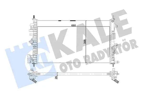 KALE 355650 Radyatör