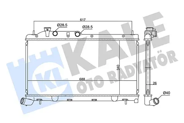 KALE 355755 Radyatör 45119AG080