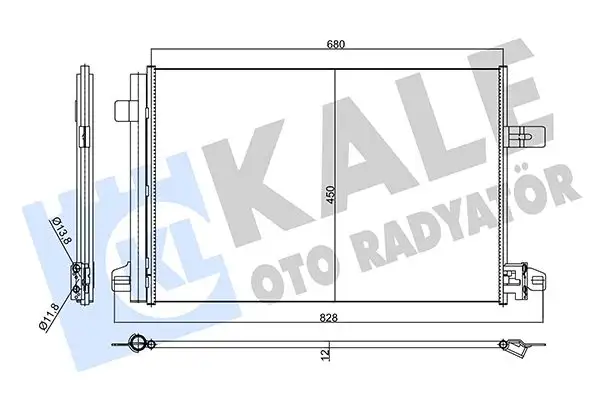 KALE 356115 Klima Radyatörü 7E0820411F