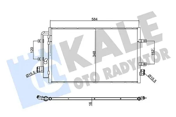 KALE 356120 Klima Radyatörü 5801255825