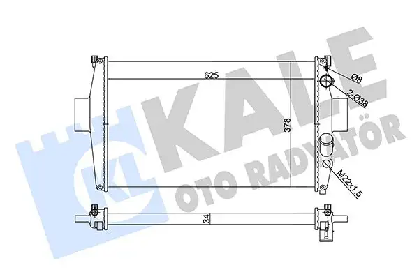 KALE 356150 Radyatör 9381374EB