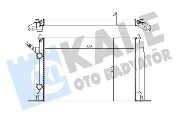 KALE 356260 Radyatör K46745809