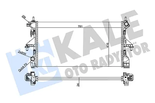 KALE 356960 Radyatör
