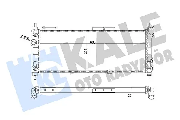 KALE 357025 Radyatör 1300153