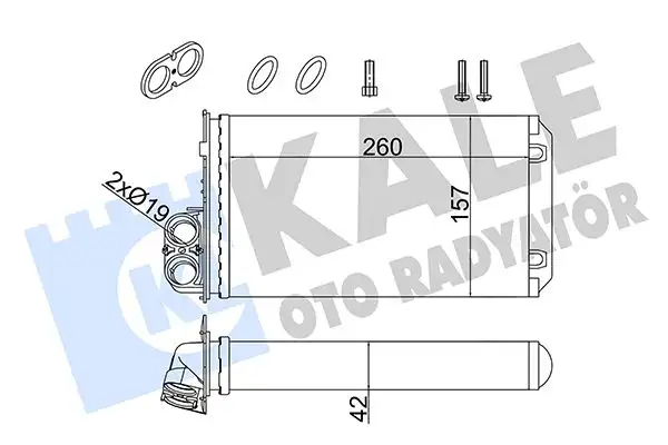 KALE 357245 Kalorifer Radyatörü