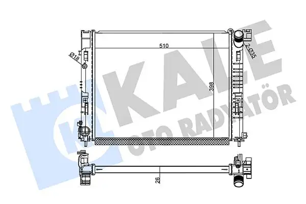 KALE 357285 Radyatör 214103473R
