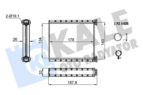 KALE 357290 Kalorifer Radyatörü 271156379R