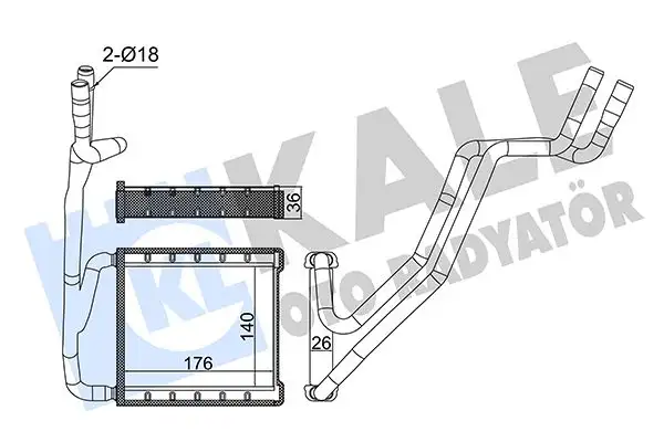KALE 357330 Kalorifer Radyatörü H1B118B539AA