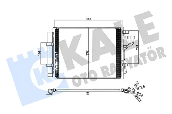 KALE 357385 Klima Radyatörü