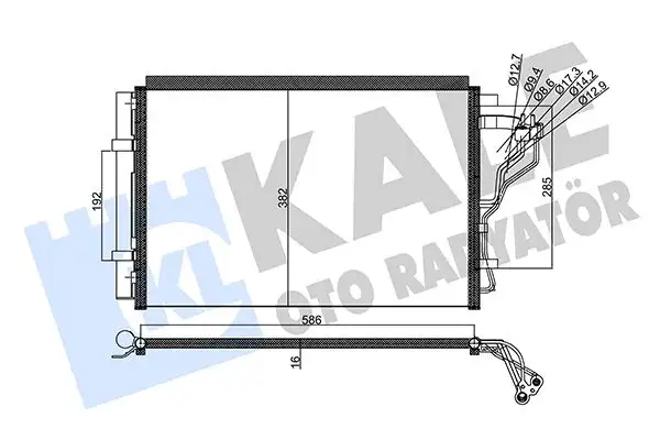 KALE 357715 Klima Radyatörü 976063X601