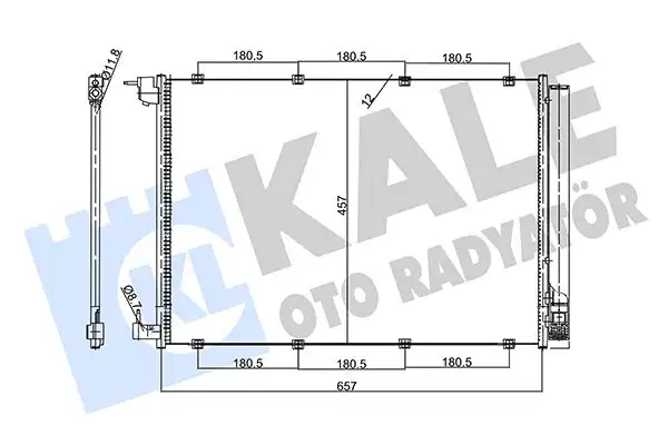 KALE 357735 Klima Radyatörü A0995002154