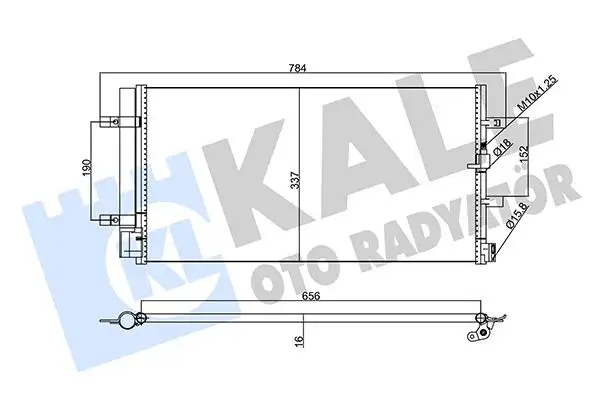 KALE 357770 Klima Radyatörü