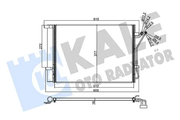 KALE 357790 Klima Radyatörü 976061J010
