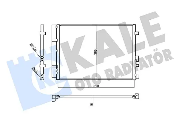 KALE 357845 Klima Radyatörü 97606C8200