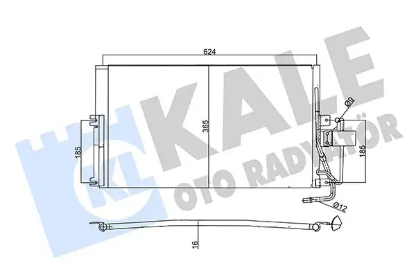 KALE 357880 Klima Radyatörü 1850065