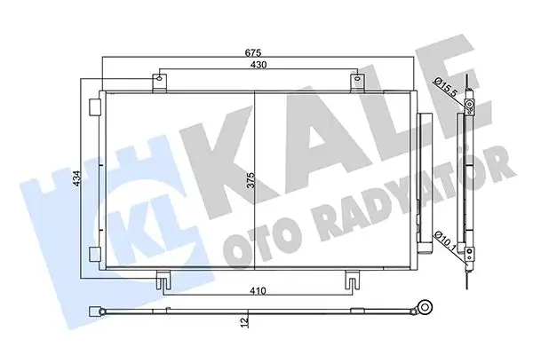 KALE 357950 Klima Radyatörü 9531061M10