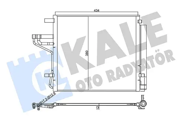 KALE 358020 Klima Radyatörü 97606G6000