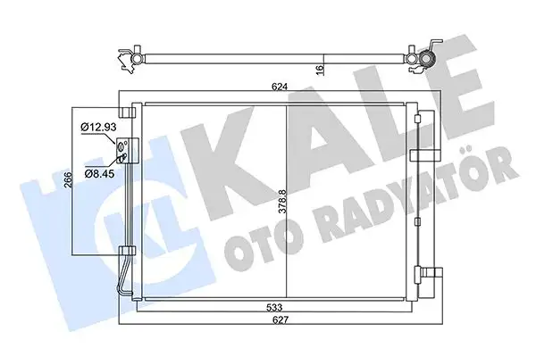 KALE 358030 Klima Radyatörü 97606H8050