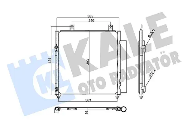 KALE 358040 Klima Radyatörü 7812A229