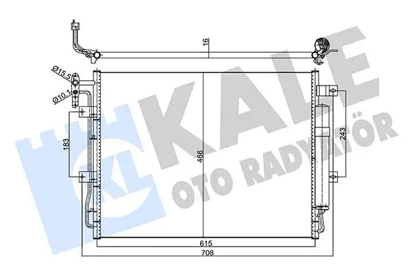 KALE 358065 Klima Radyatörü