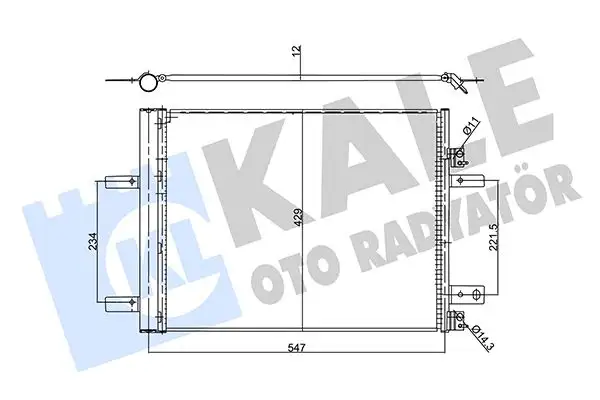 KALE 358080 Klima Radyatörü 9673629480