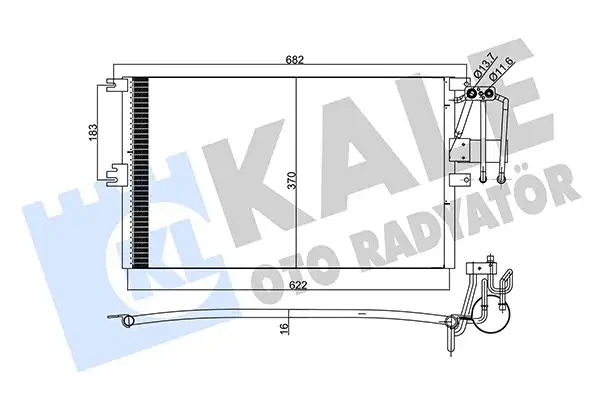 KALE 358205 Klima Radyatörü