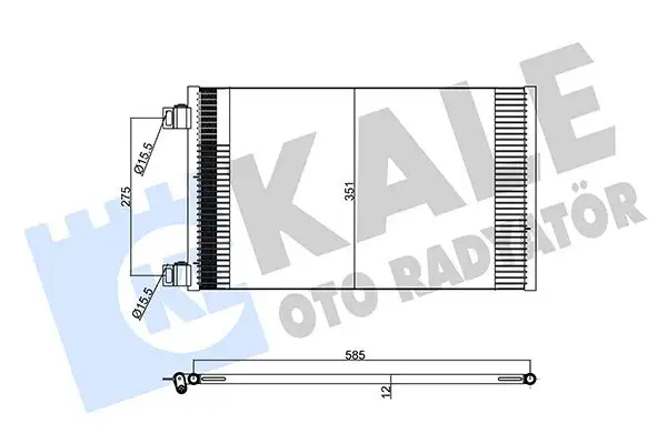 KALE 358220 Klima Radyatörü