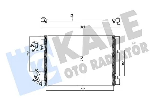 KALE 358225 Klima Radyatörü 976061R300