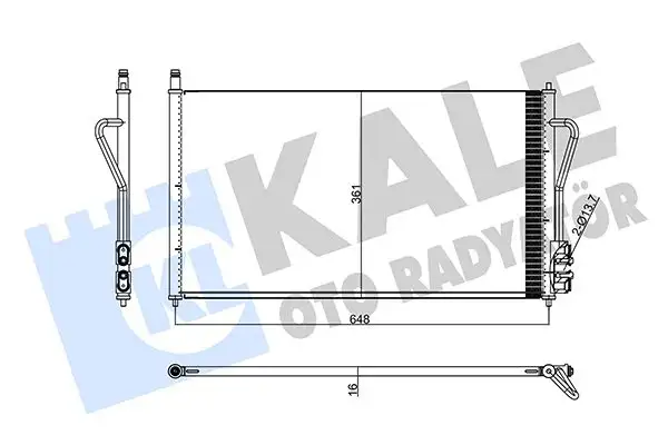 KALE 358240 Klima Radyatörü