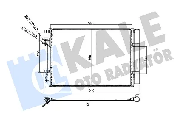 KALE 358445 Klima Radyatörü 976060U000AS