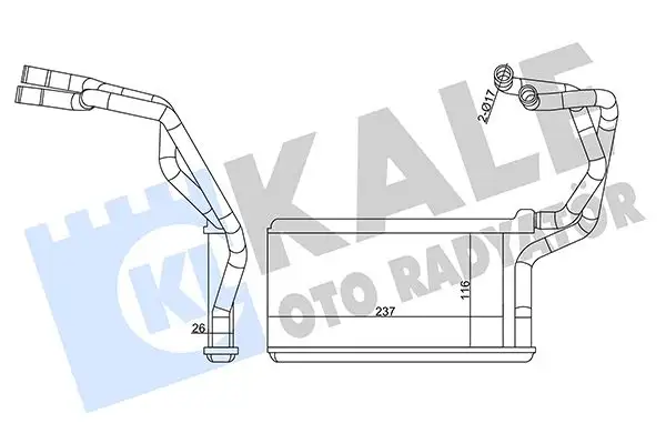 KALE 358590 Kalorifer Radyatörü 7801A382