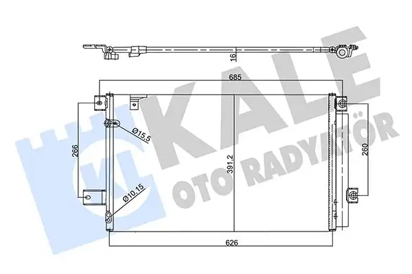 KALE 358760 Klima Radyatörü 884500F140
