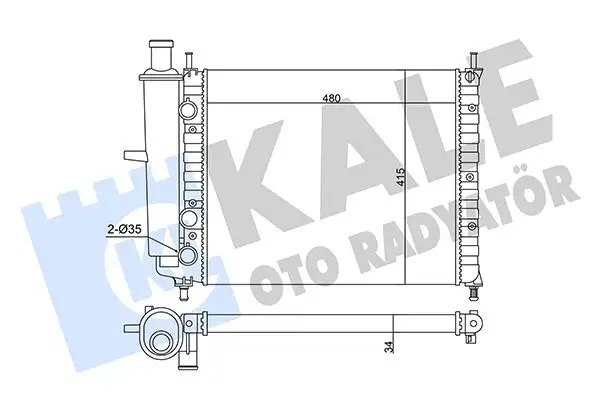 KALE 359140 Radyatör K46534995