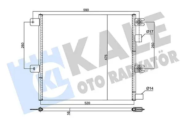KALE 360140 Klima Radyatörü 7421675287