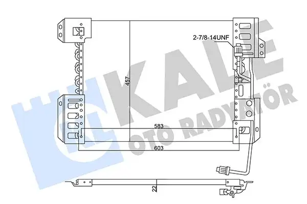KALE 360150 Klima Radyatörü A9405000254