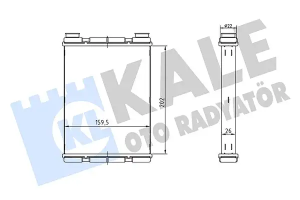 KALE 360855 Kalorifer Radyatörü 271401KA0B