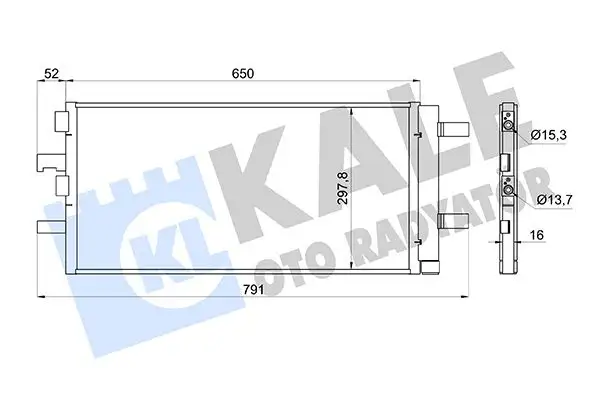 KALE 361280 Klima Radyatörü 64539271207