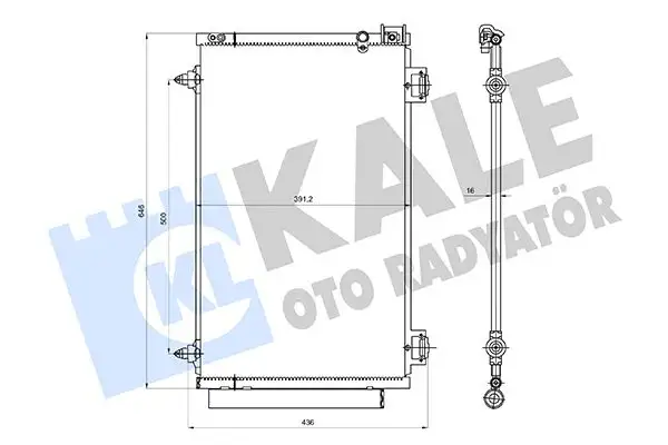 KALE 361375 Klima Radyatörü 8845005101