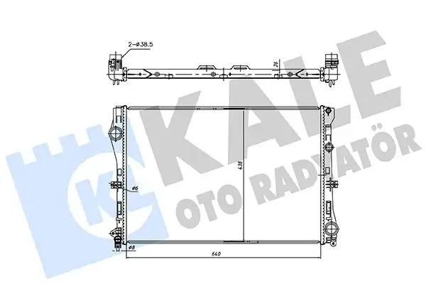 KALE 362250 Radyatör A0995007303