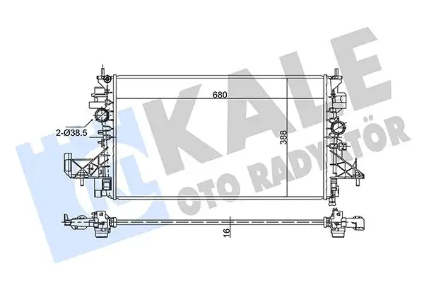 KALE 362695 Radyatör 39095604