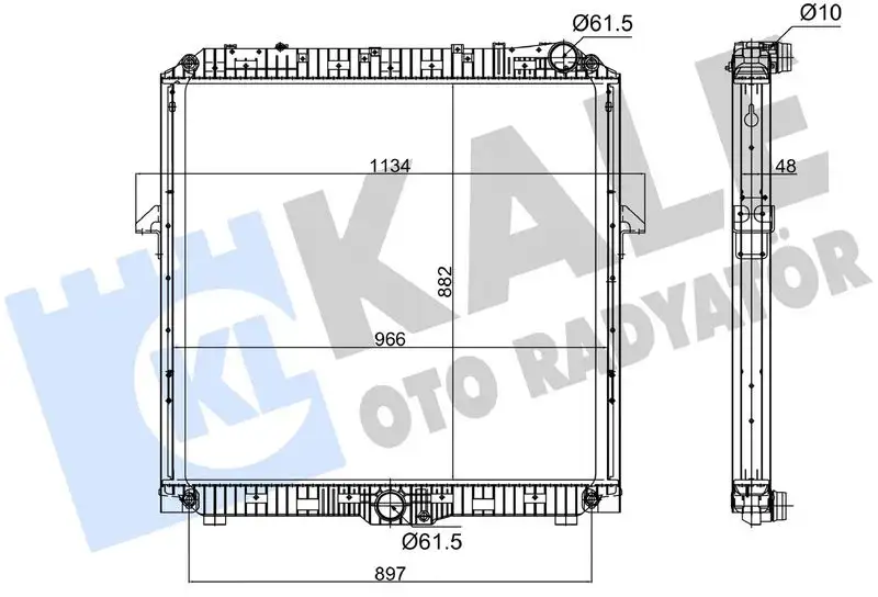 KALE 362870 Radyatör A9615001000