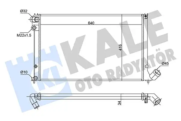 KALE 363050 Radyatör