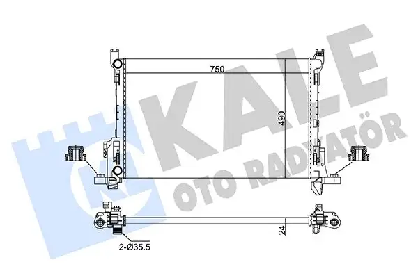 KALE 363085 Radyatör