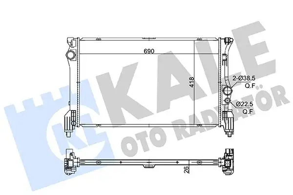 KALE 363280 Radyatör A4475010001