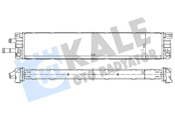 KALE 363285 Turbo Radyatörü 8W0145804A