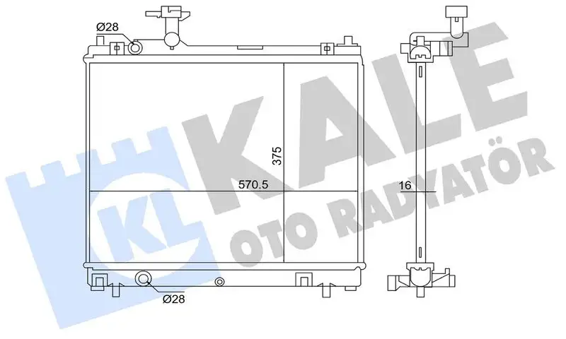 KALE 363780 Radyatör 1770052R00