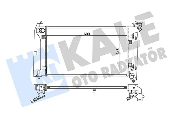 KALE 366800 Radyatör 164000D220